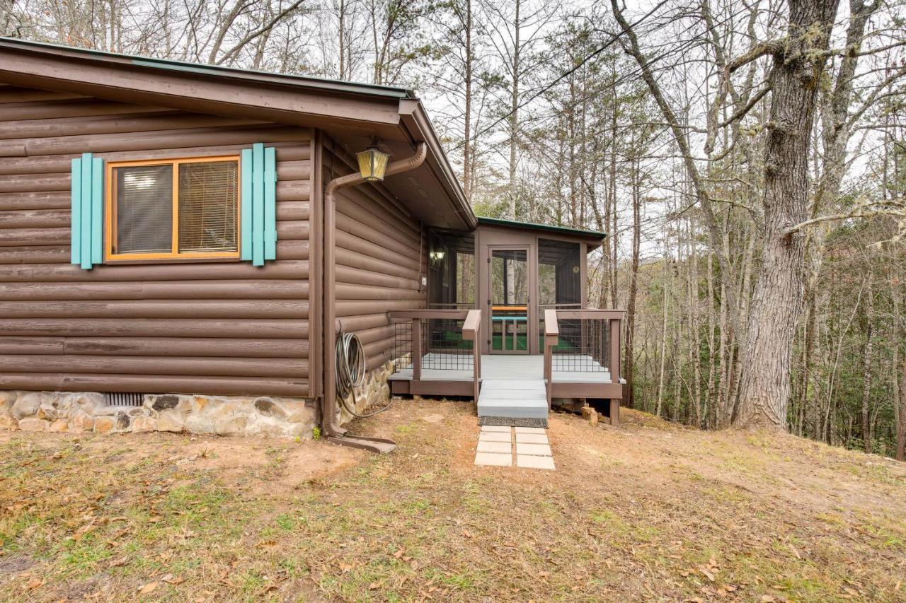 Peaceful Warne Cabin Fenced Yard And Screened Porch Brasstown Exterior foto