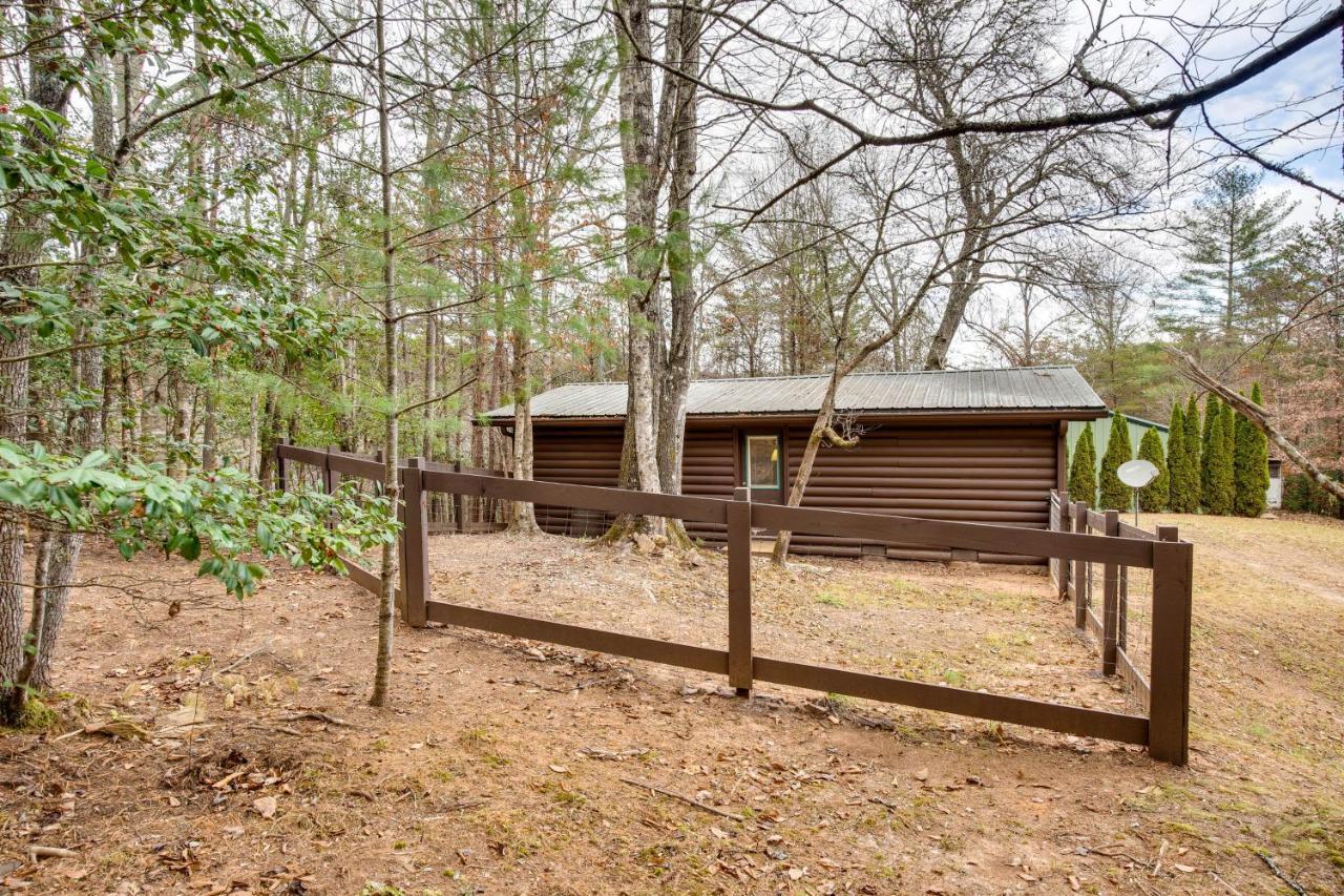 Peaceful Warne Cabin Fenced Yard And Screened Porch Brasstown Exterior foto